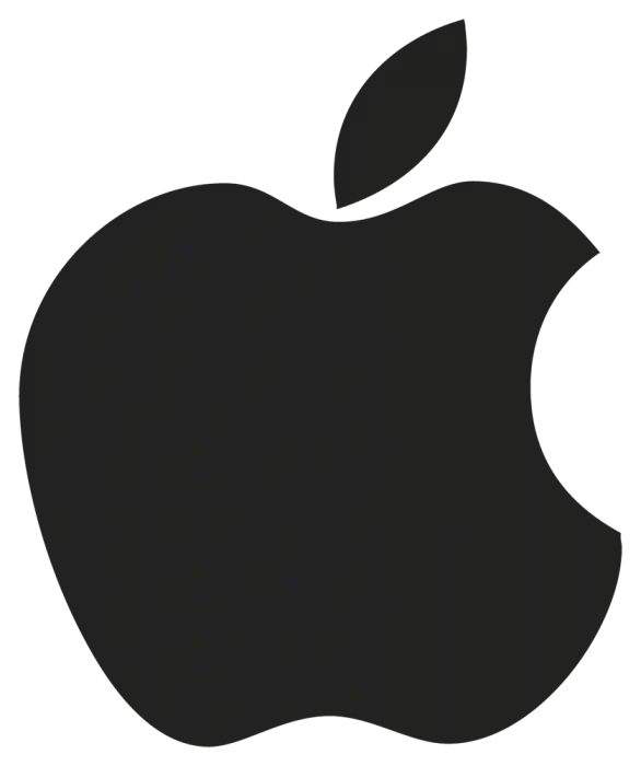 Iconic Black Apple Logo