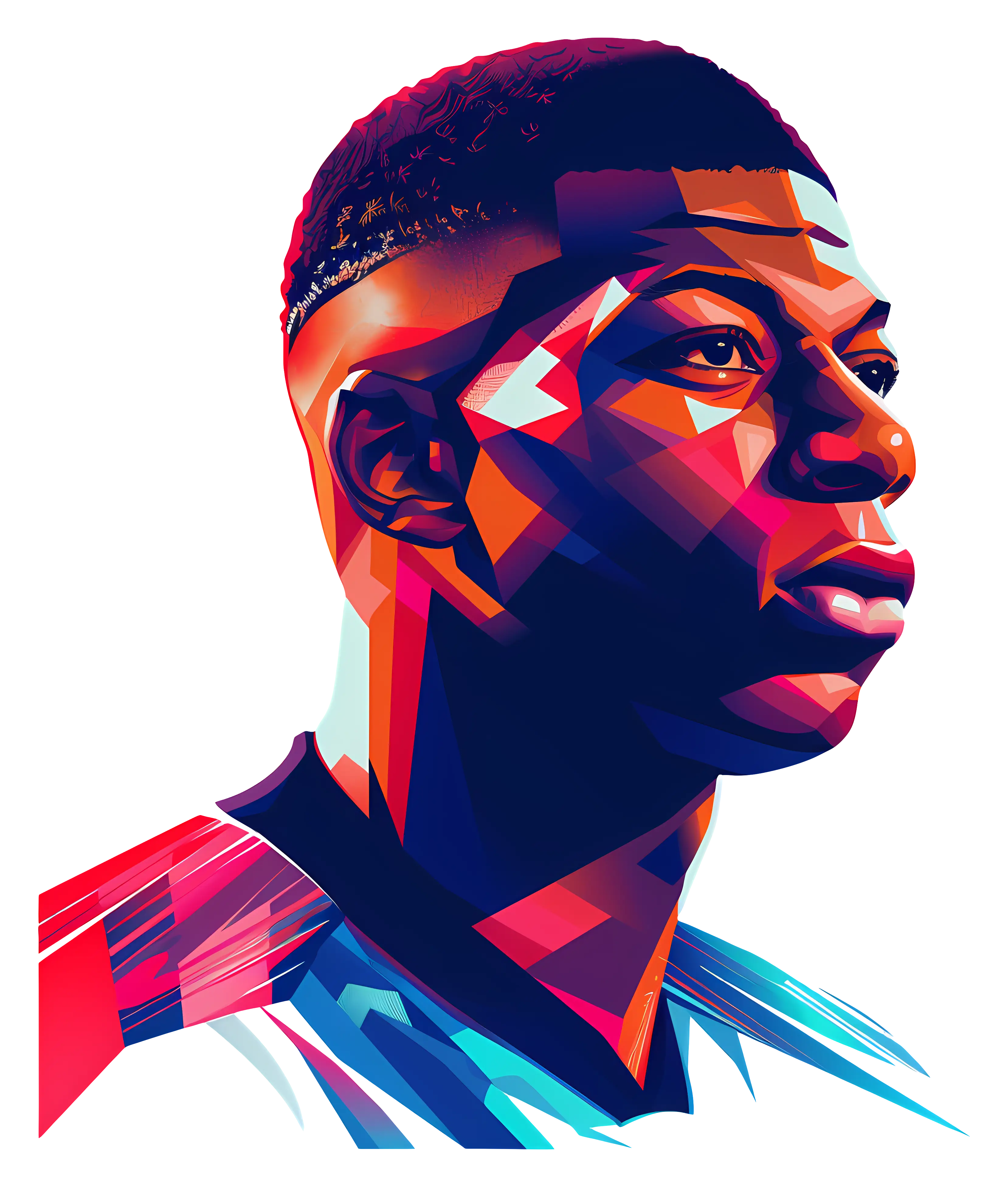 Modern Colorful Portrait Art