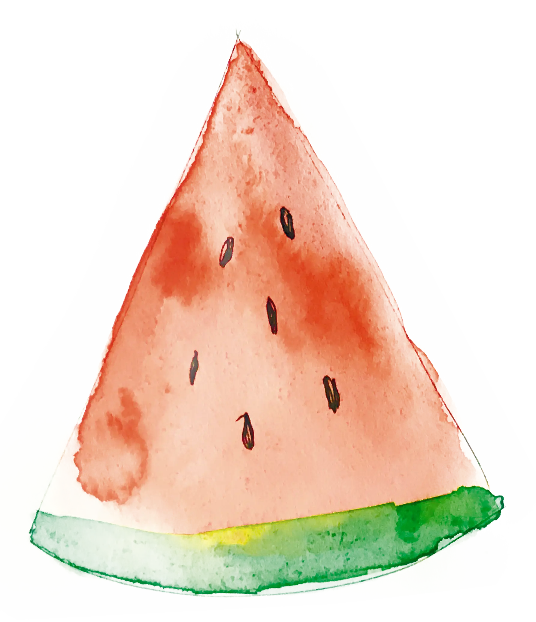 Watercolor Watermelon Slice Illustration