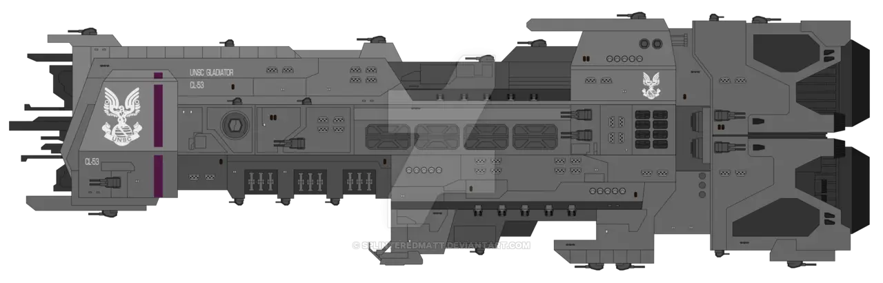 Gray Sci-Fi Spaceship Design