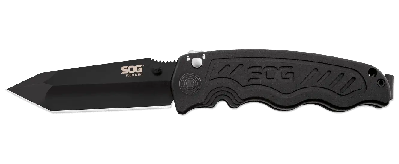 Black Folding Knife with Tactical Design