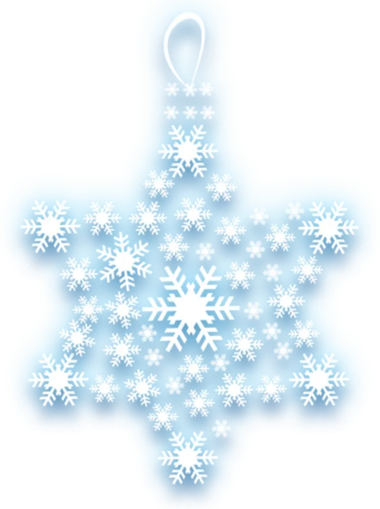 Blue Snowflake Decoration