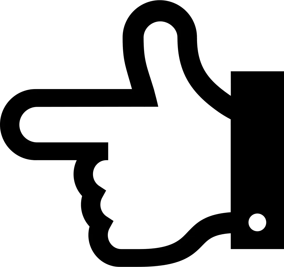 Hand Pointing Gesture Icon