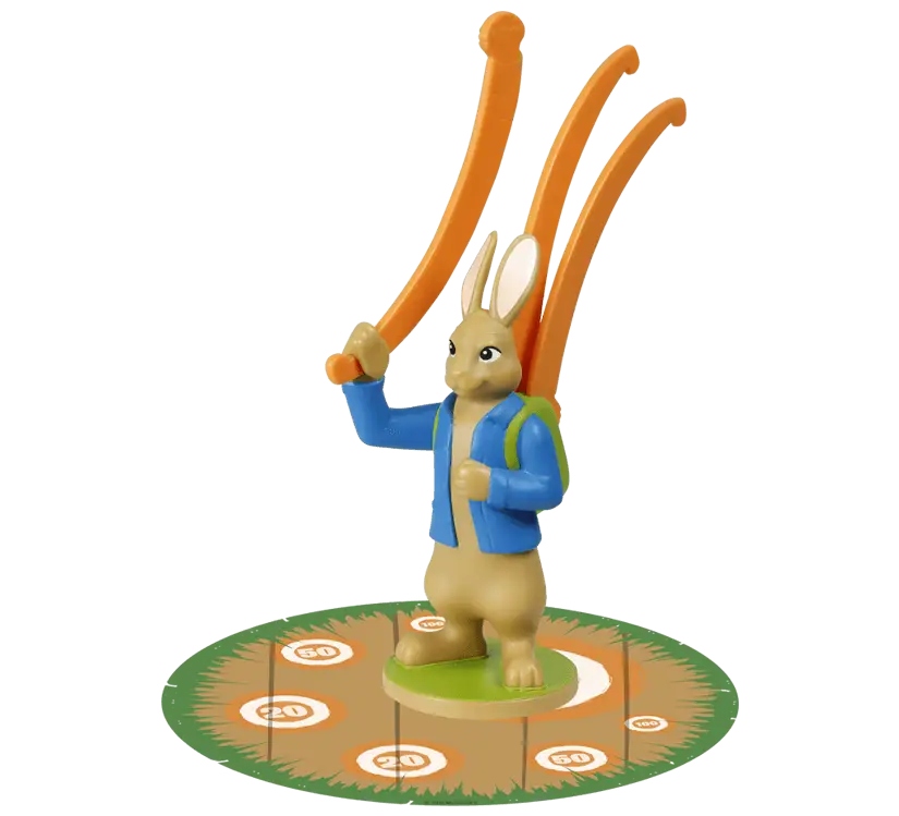 Rabbit Figurine with Carrots