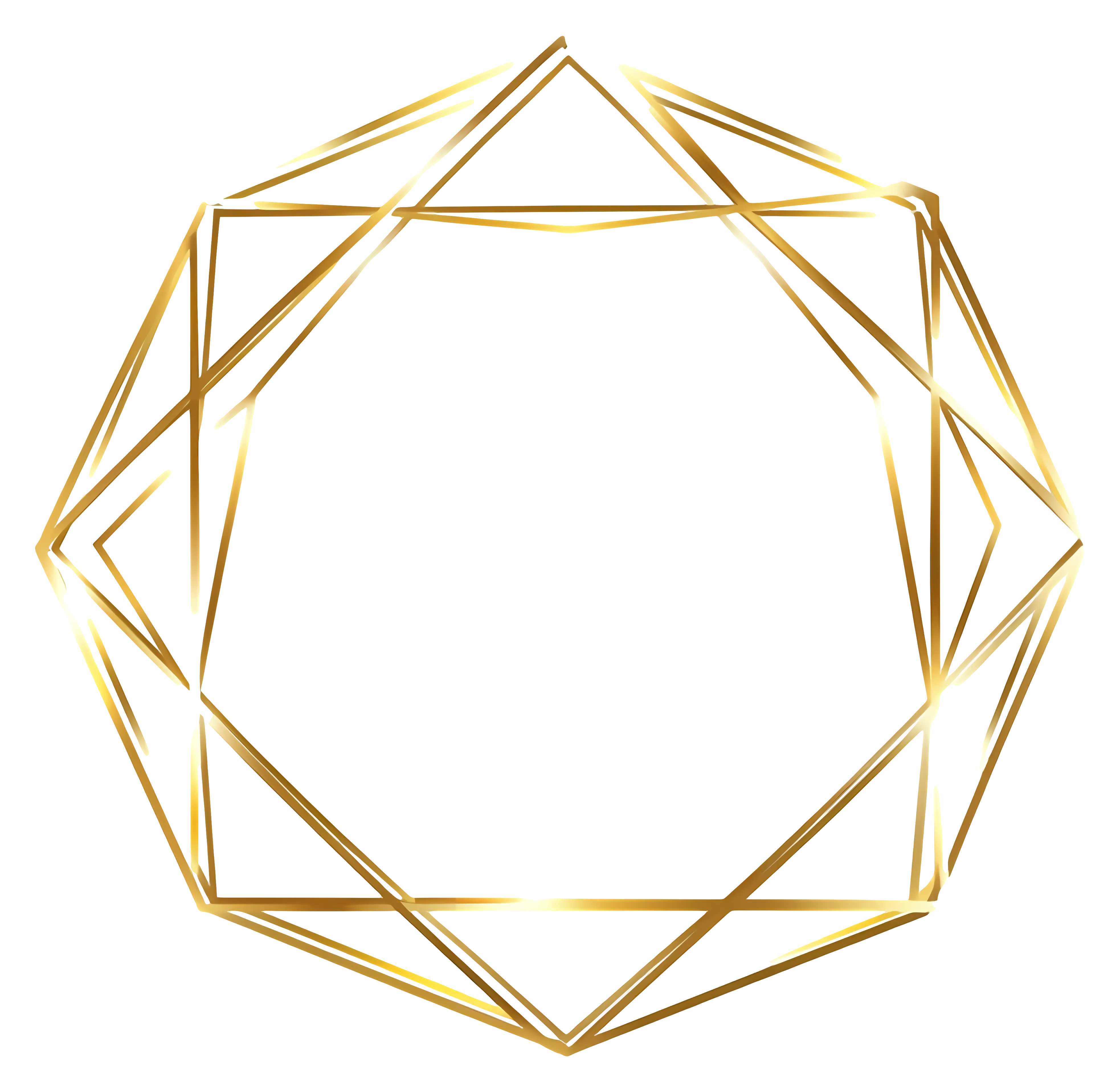 Golden Geometric Frame