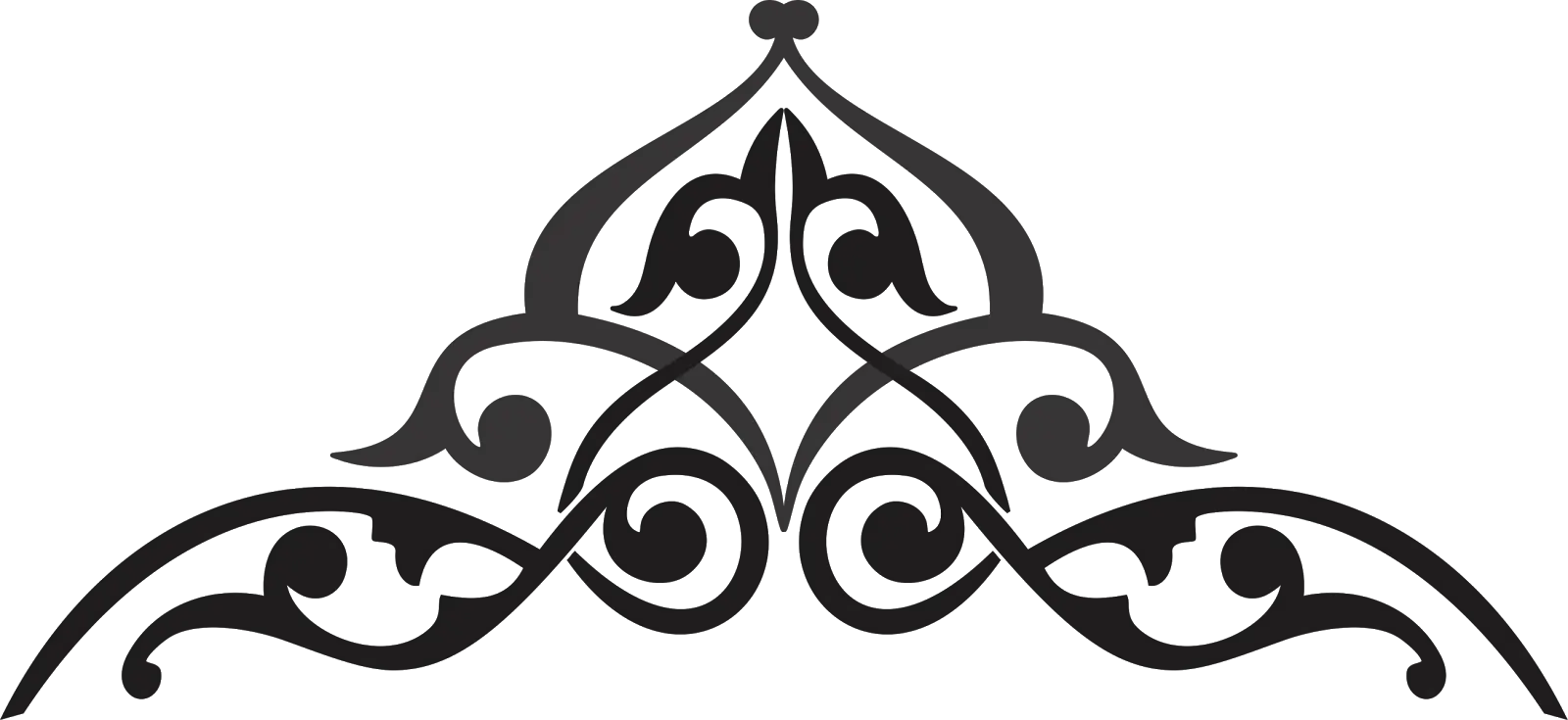 Black Ornamental Art Design Illustration