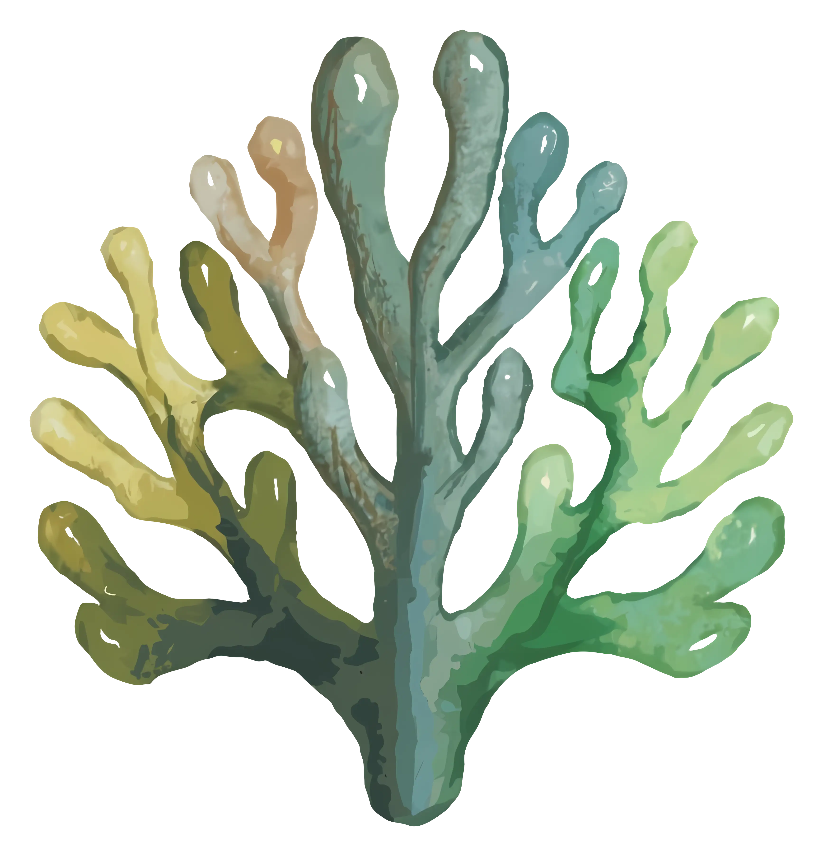 Green Coral Illustration