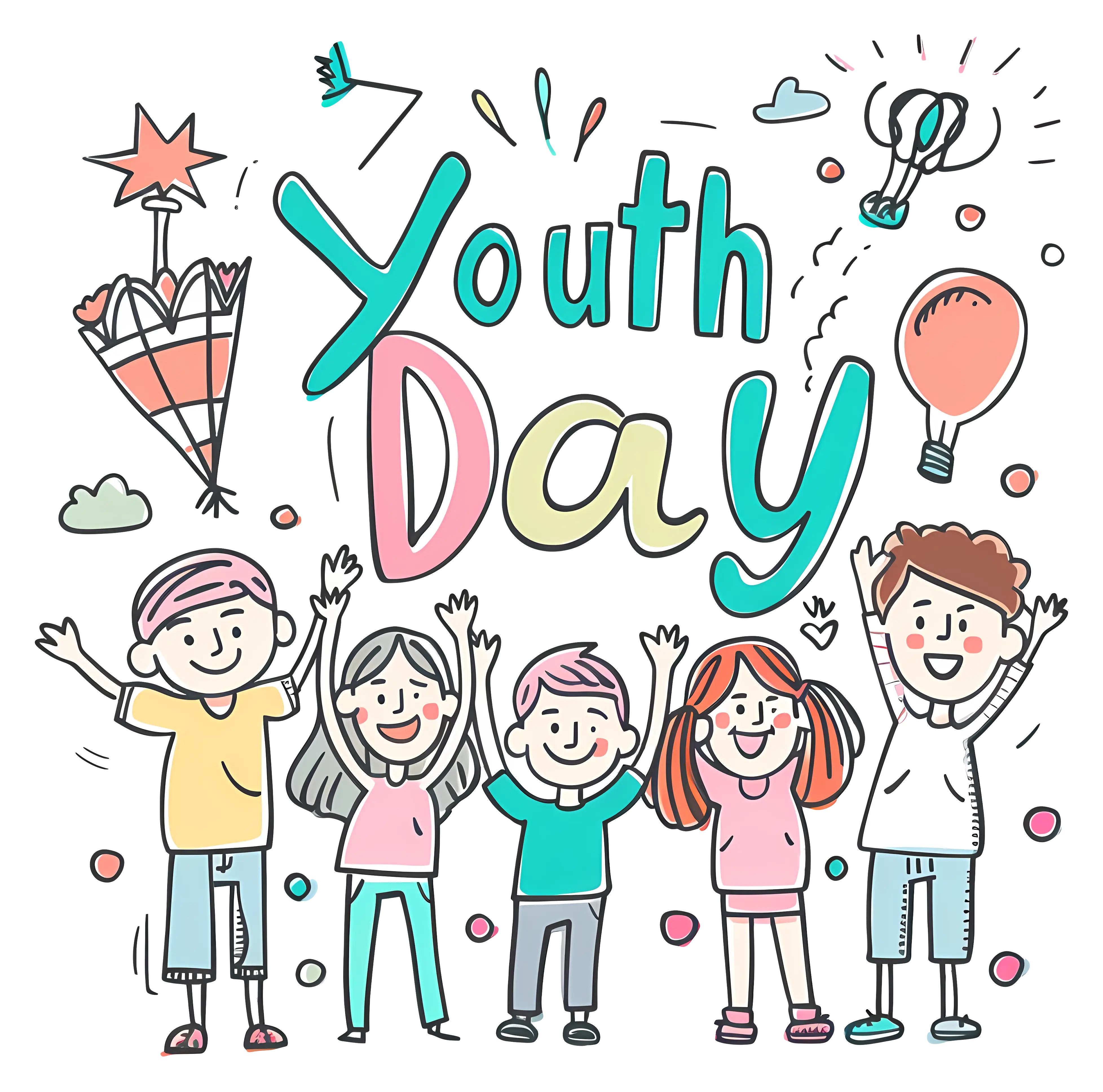 Youth Day Celebration Illustration