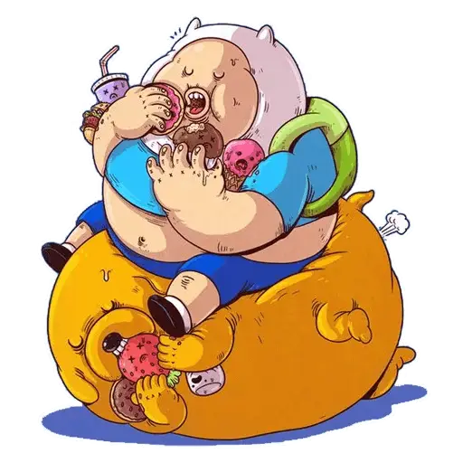 Cartoon Characters Eating