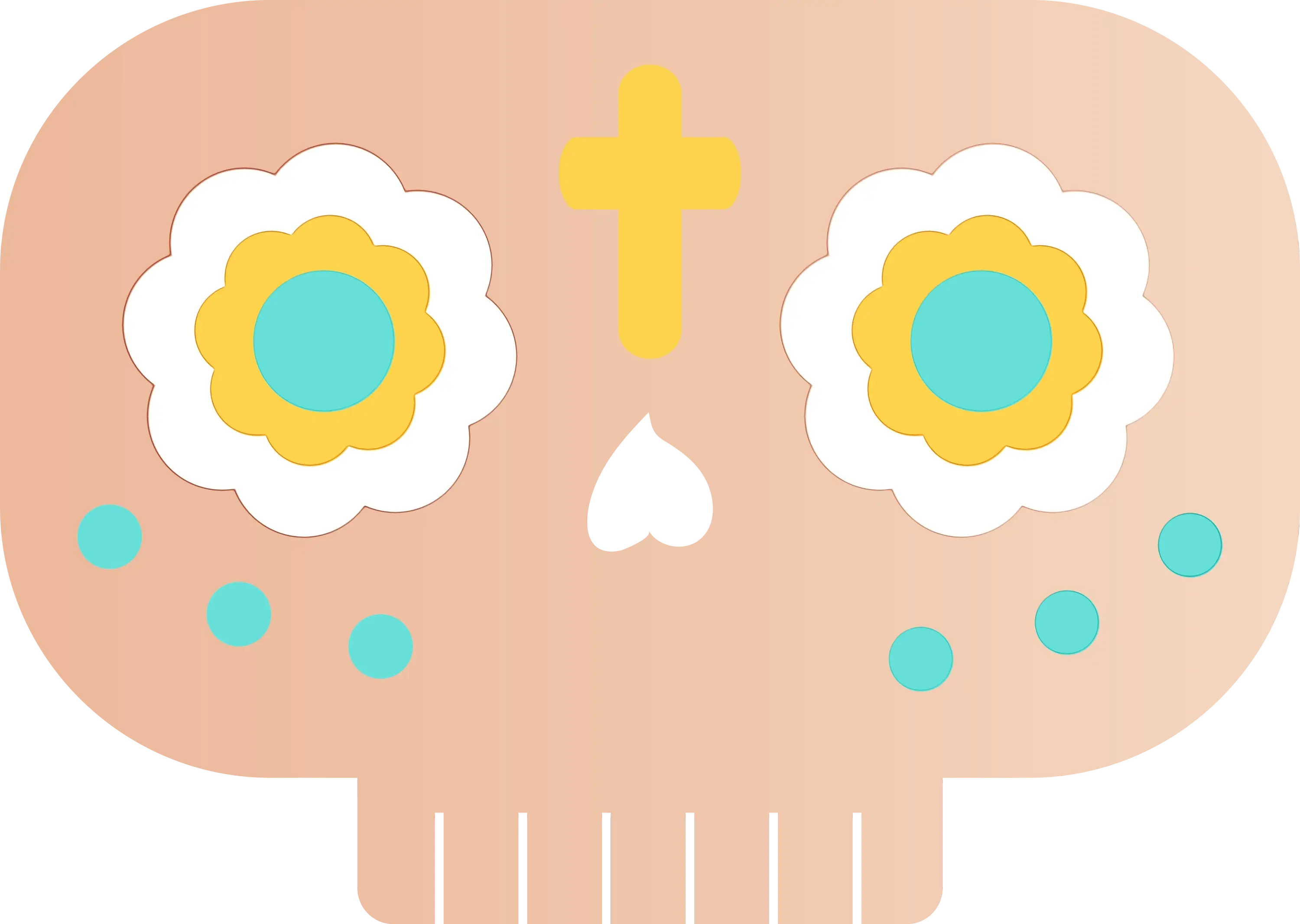 Day of the Dead Sugar Skull Illustration