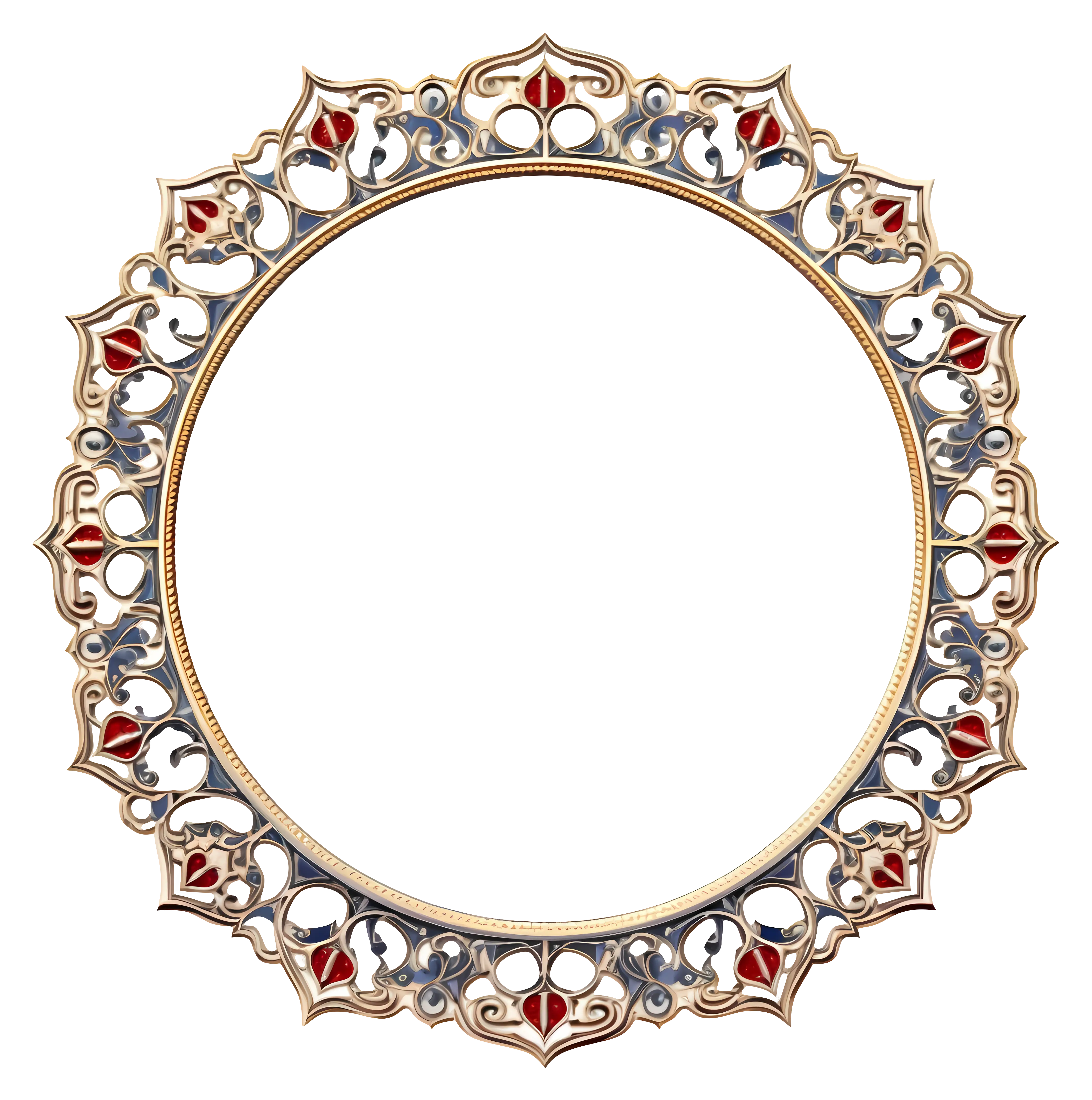 Ornate Circular Frame