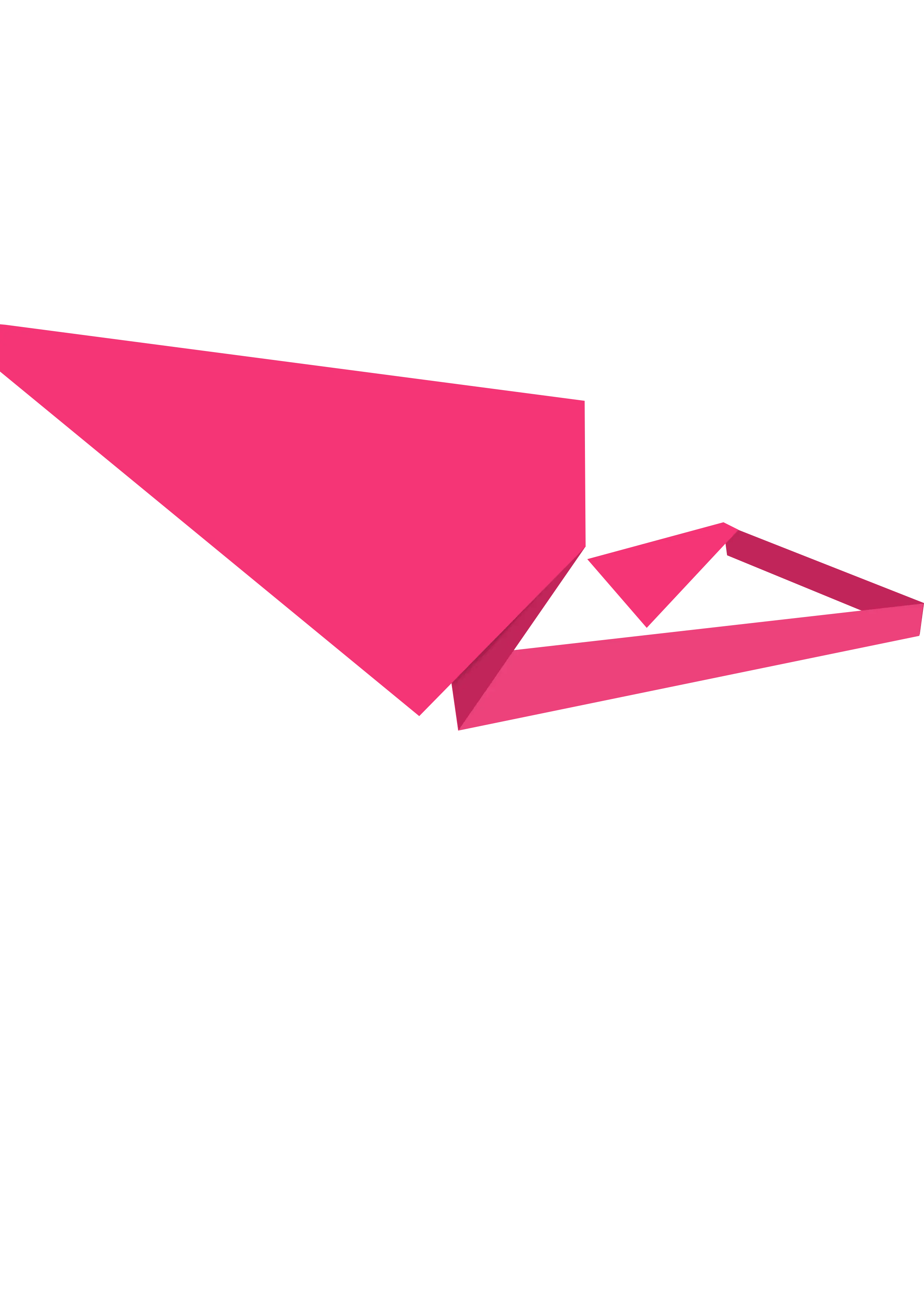 Pink Origami Paper Plane