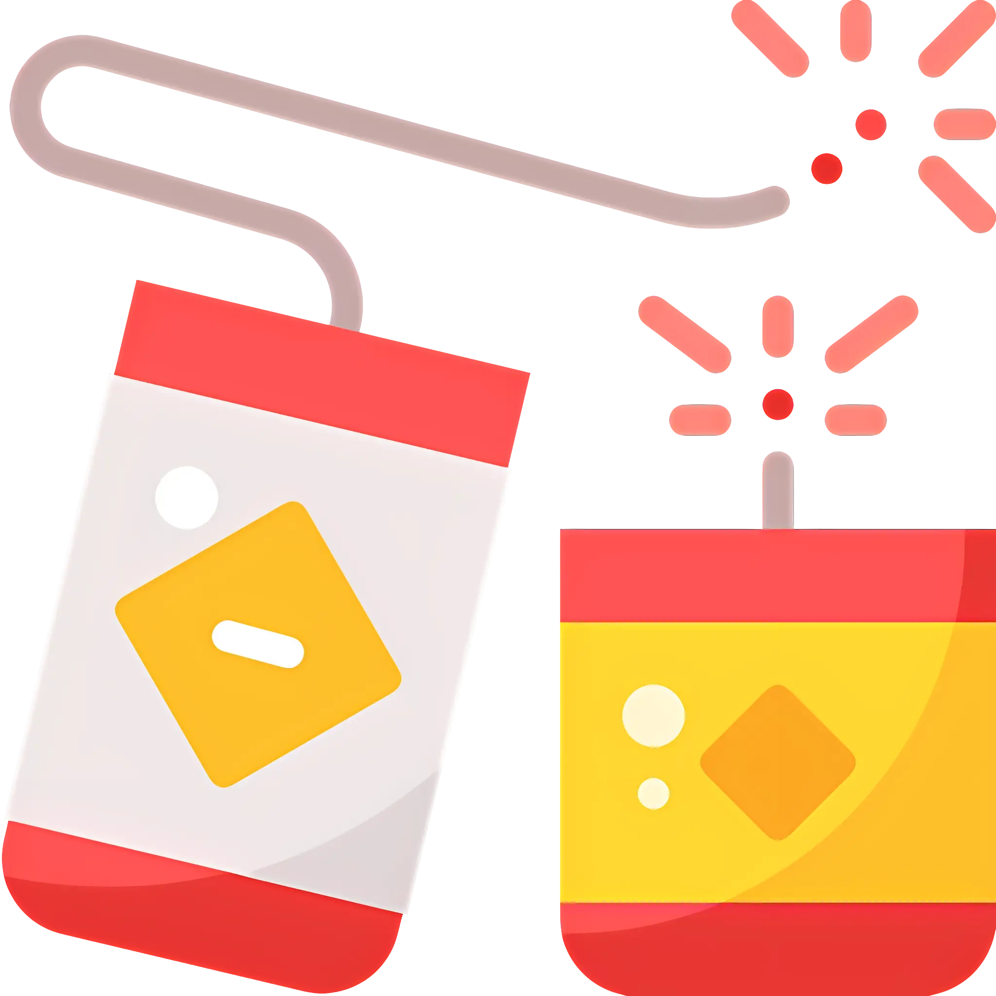 Cartoon Chinese Firecrackers for Celebrations