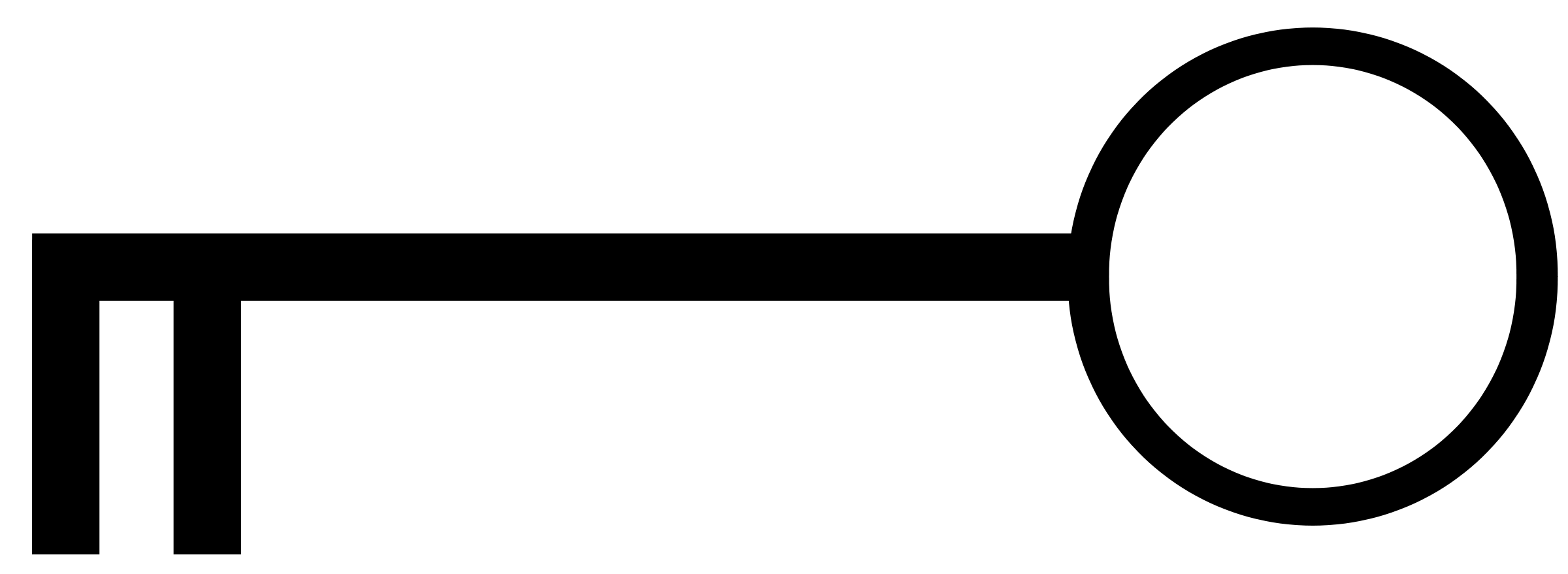 Minimalistic Key Symbol Illustration