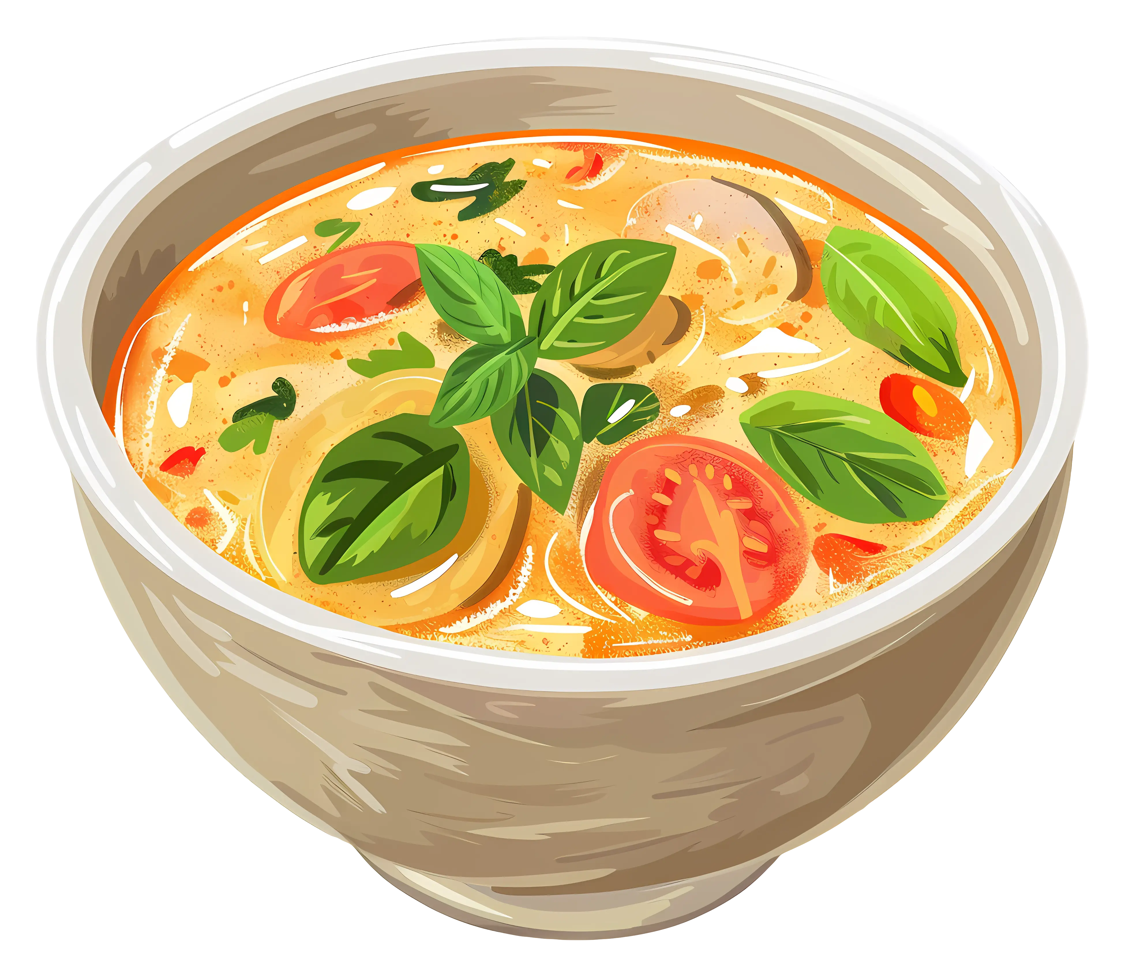 Bowl of Soup Illustration