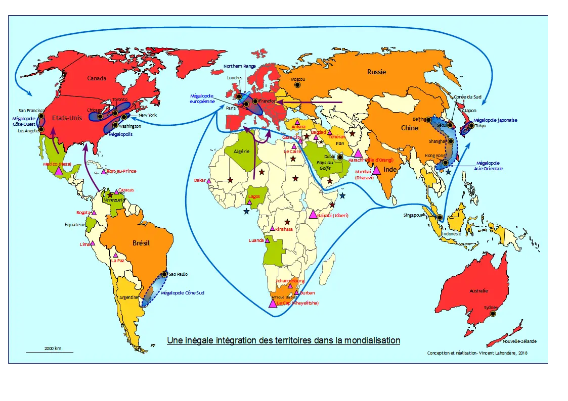World Map with Globalization