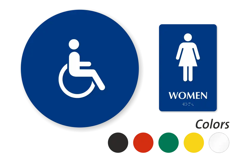 Accessibility and Restroom Signage Symbols