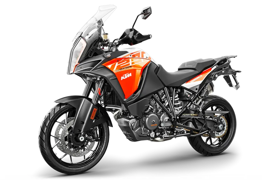 Modern Orange and Black Motorcycle