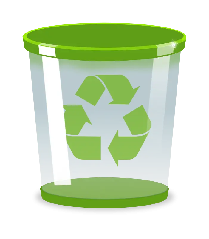 Eco-Friendly Green Recycle Bin for Waste Management
