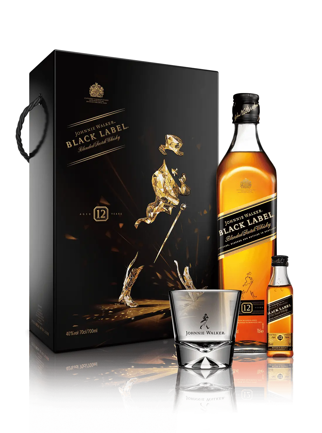 Black Label Whiskey Bottle