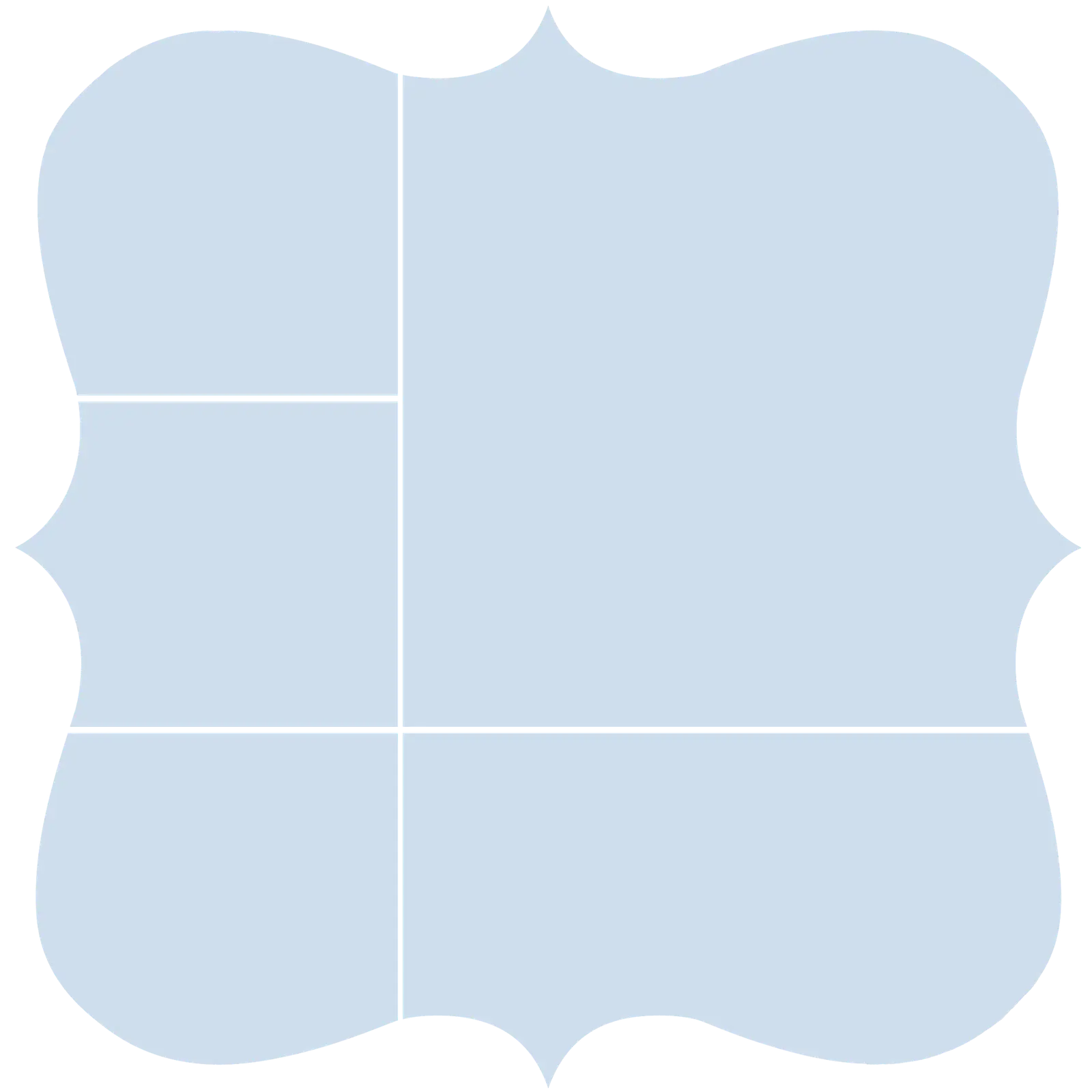 Blue Blank Label Template