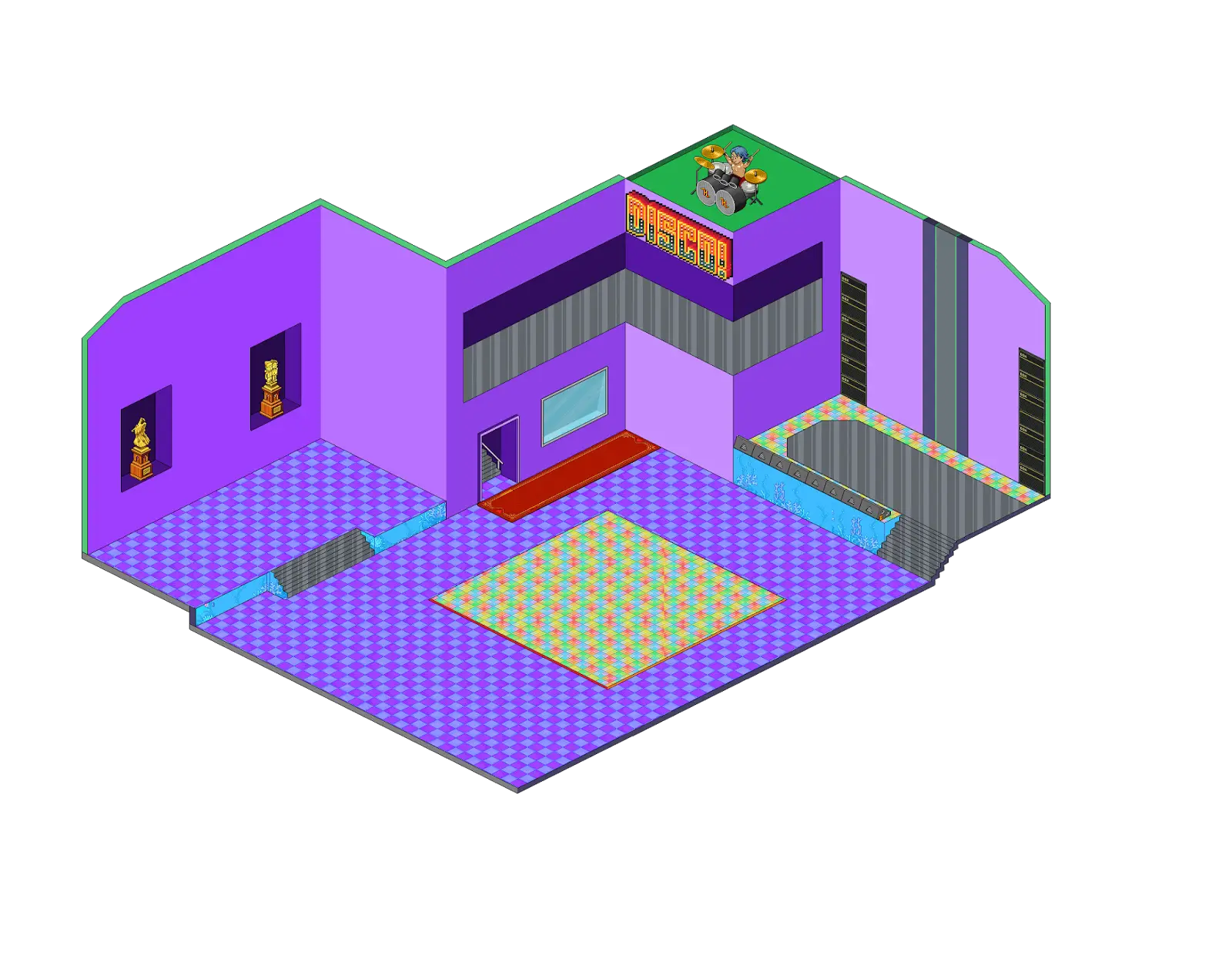 Colorful Isometric Room Design