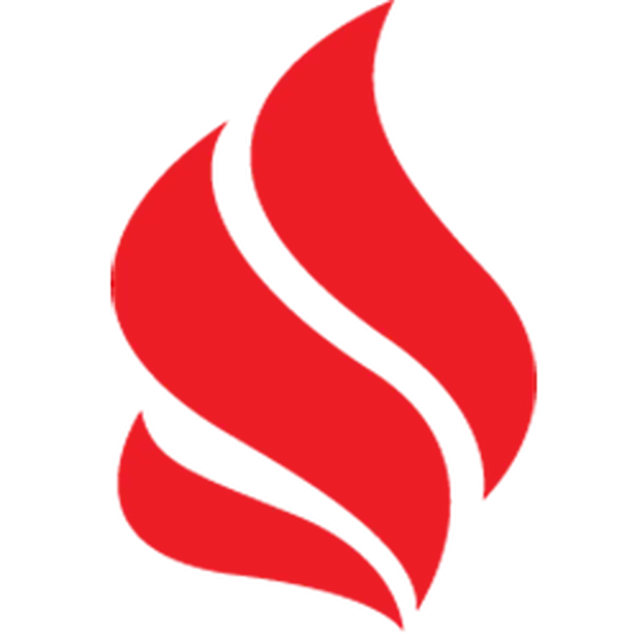 Red Flame Fire Symbol Design