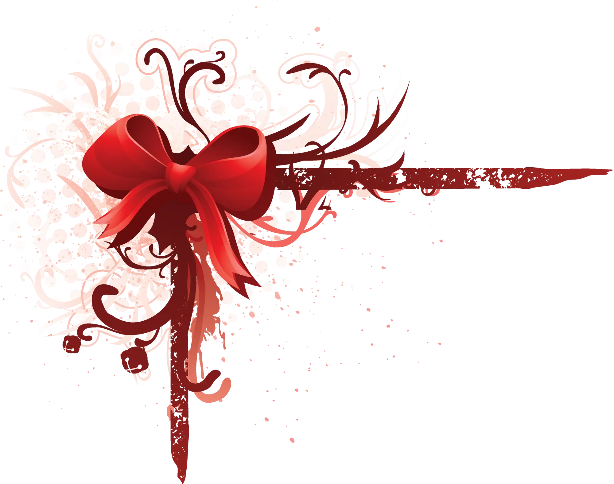 Red Decorative Bow Ornament