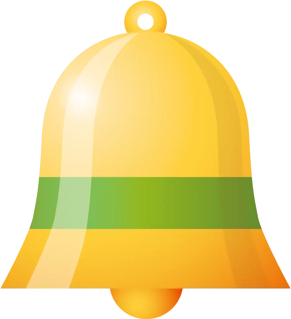 Yellow Bell with Green Stripe