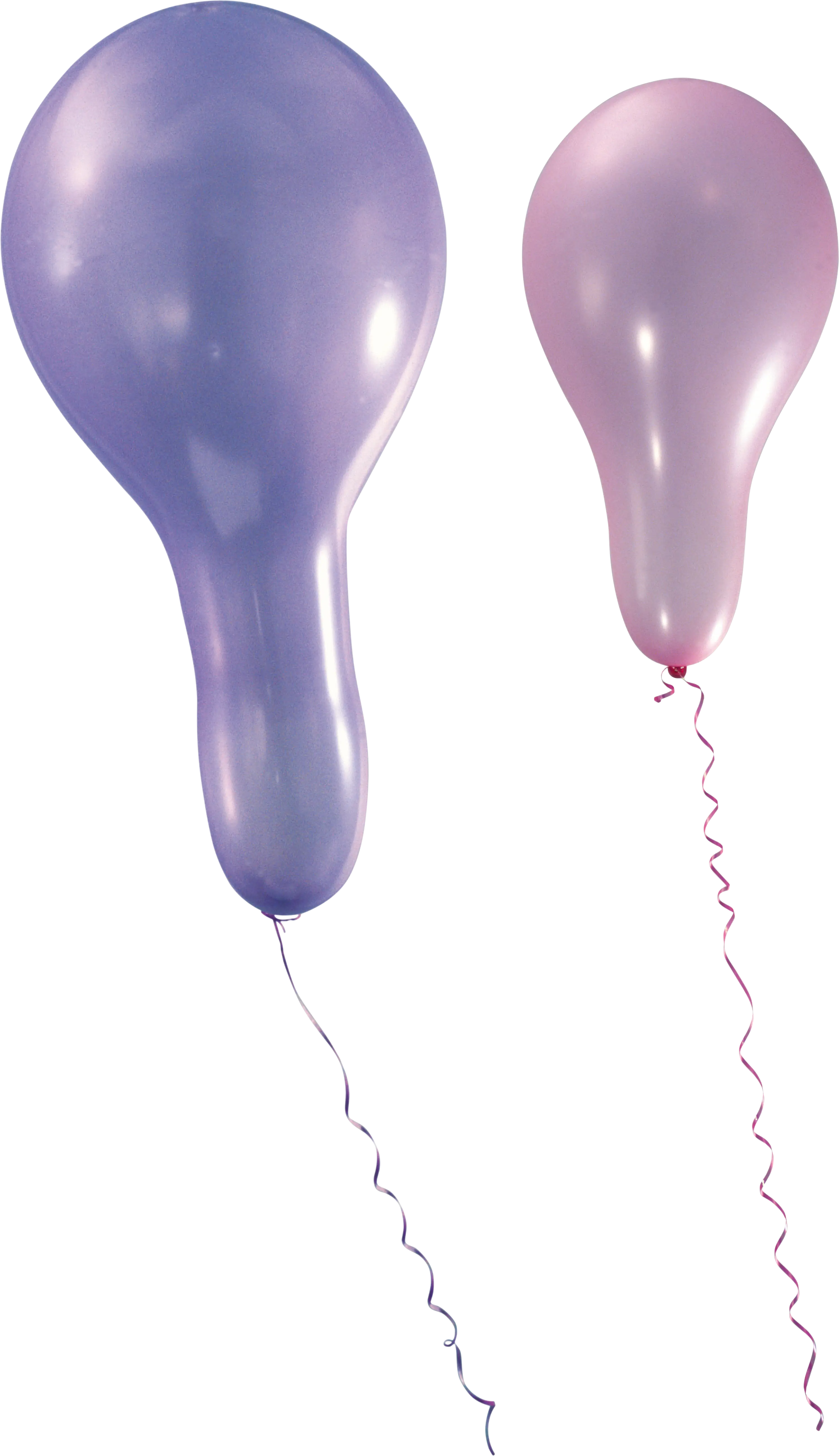 Purple and Pink Balloons Illustration