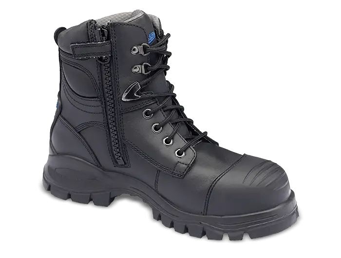 Black Heavy-Duty Work Boot for Safety