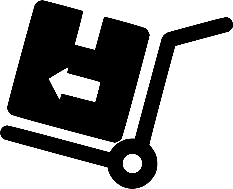 Hand Truck and Package Delivery Symbol