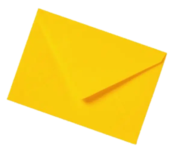 Bright Yellow Envelope for Mailing