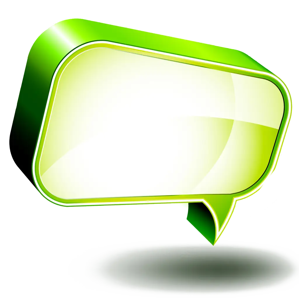 Green Speech Bubble Icon