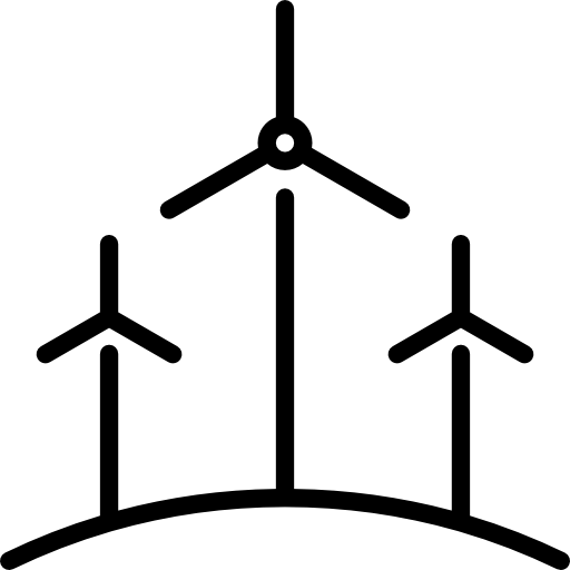 Wind Turbines Icon for Renewable Energy