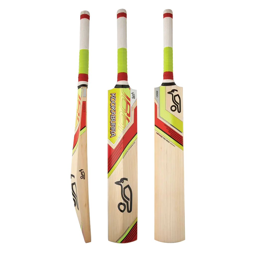 Cricket Bats in Side and Frontal Views