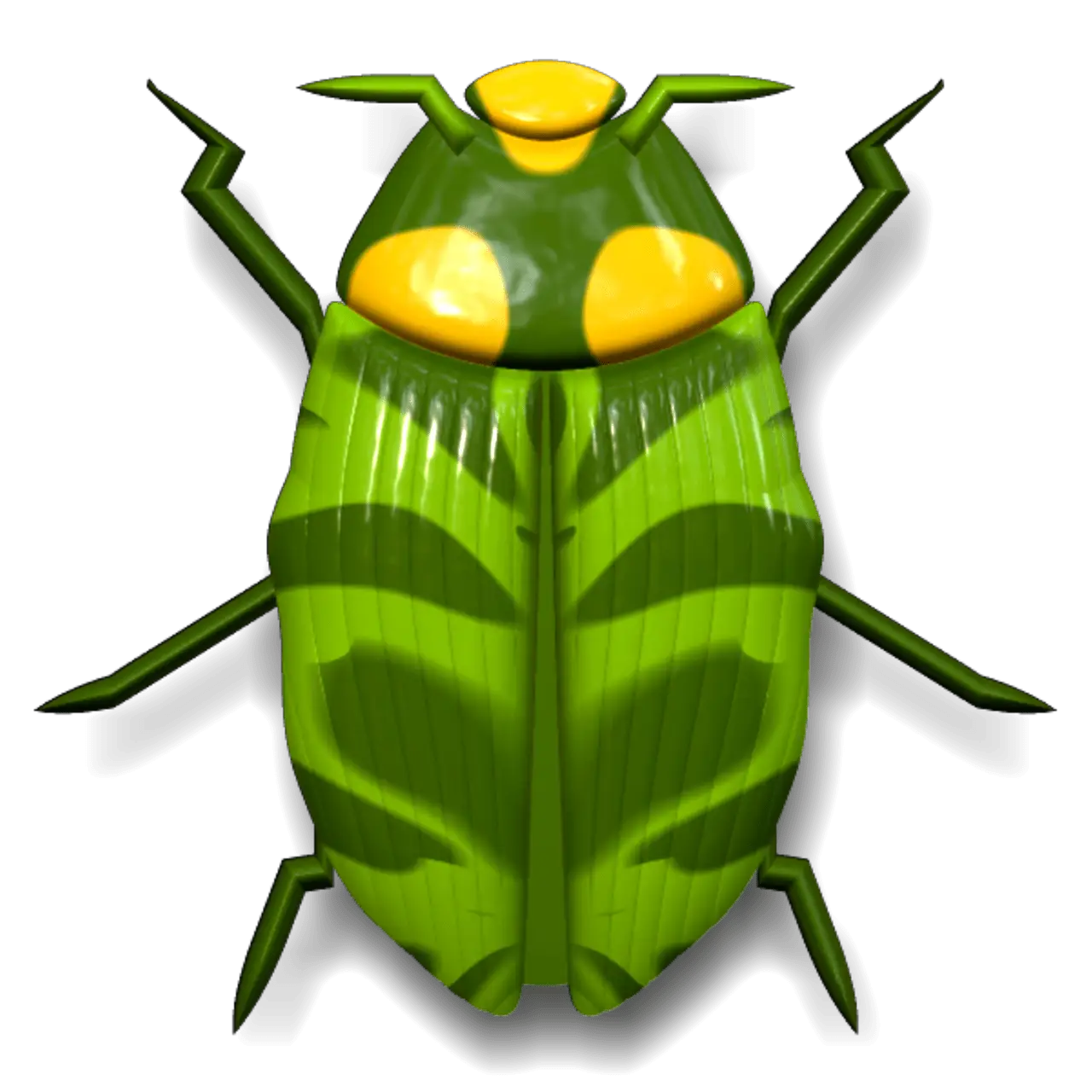 Green Beetle Illustration