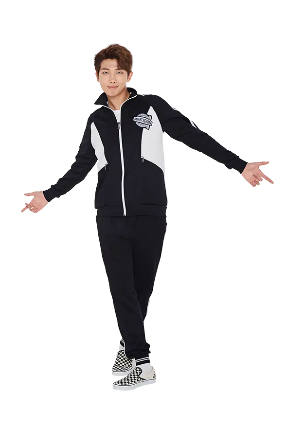 Person in Black and White Outfit