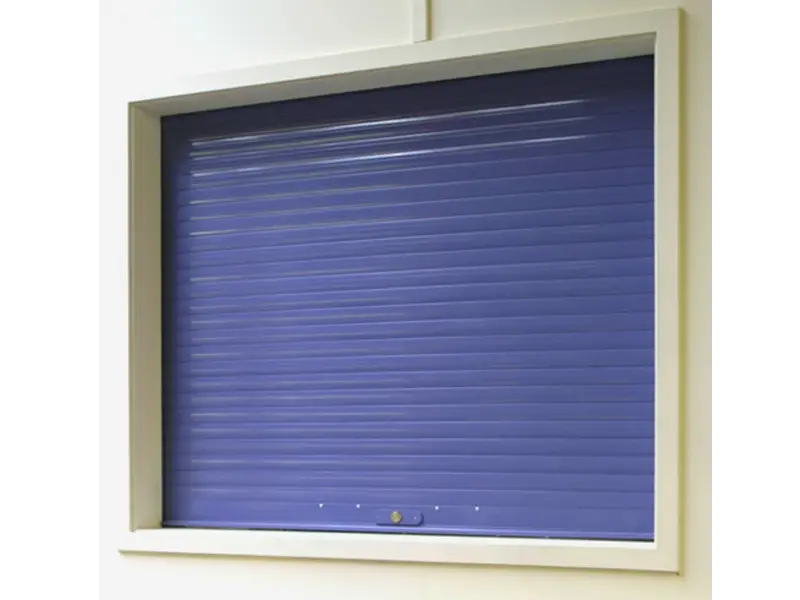 Blue Roller Shutter for Windows