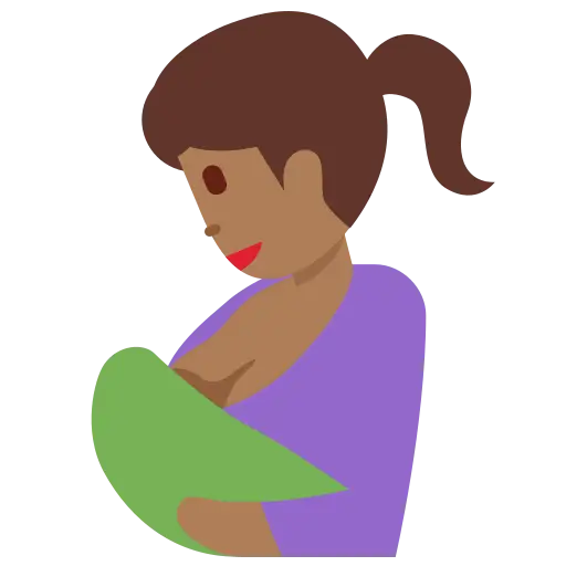 Mother Breastfeeding her Baby Smiling