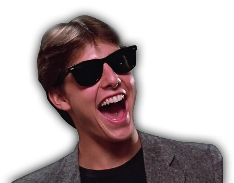 Smiling Person Wearing Sunglasses in Casual Style