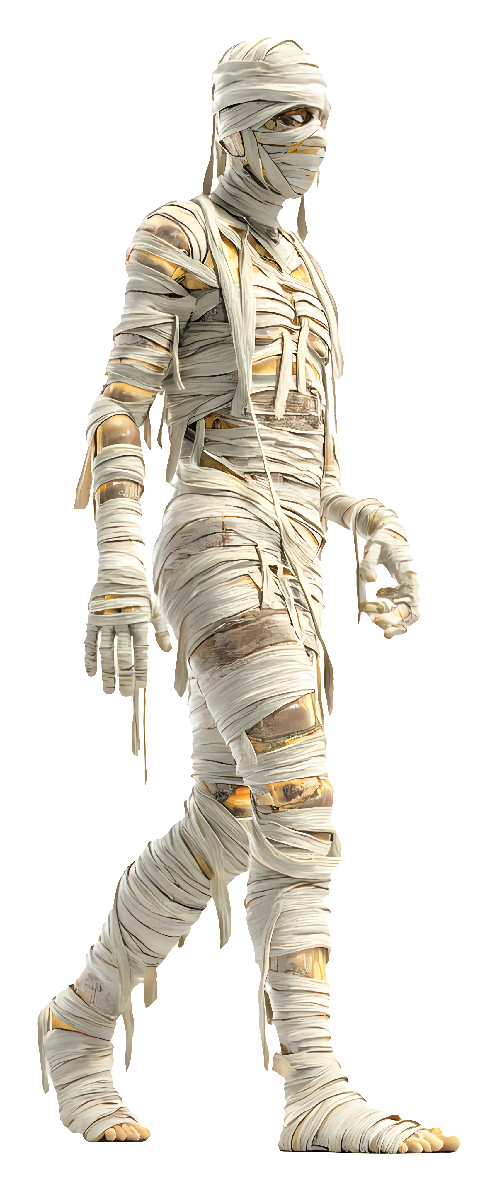 Walking Mummy Wrapped in Bandages