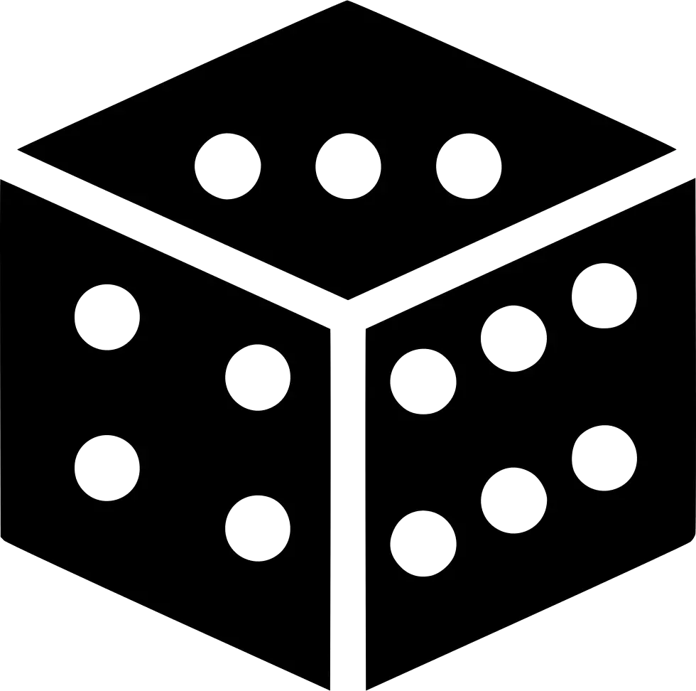 Black Dice with White Dots