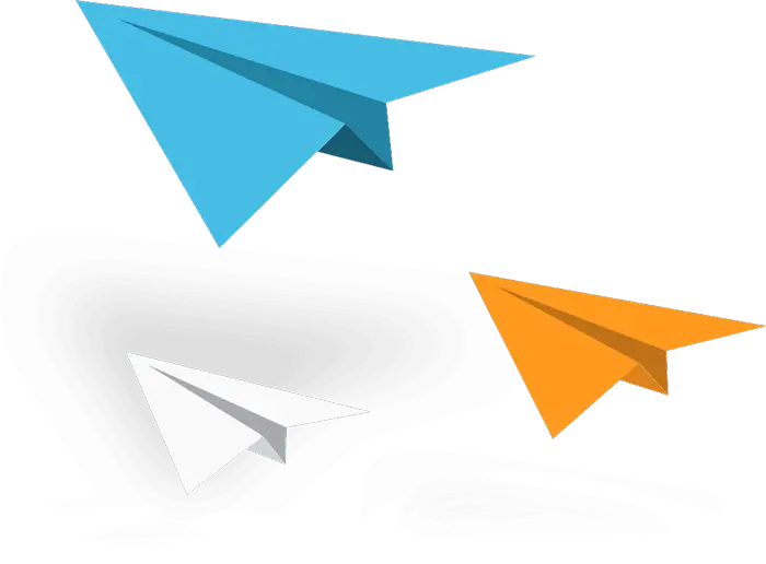 Set of Colorful Paper Planes