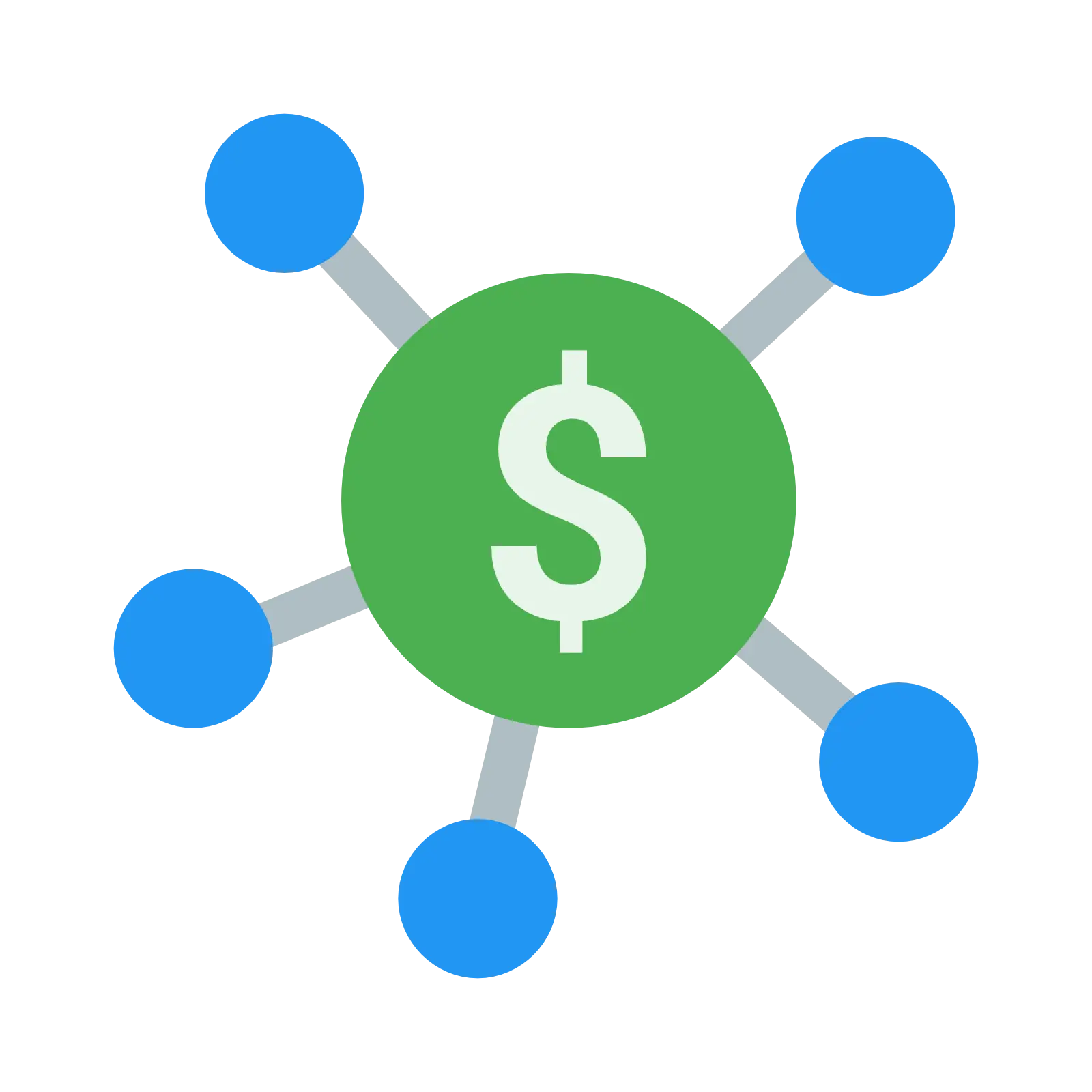 Finance Network Dollar Sign Icon