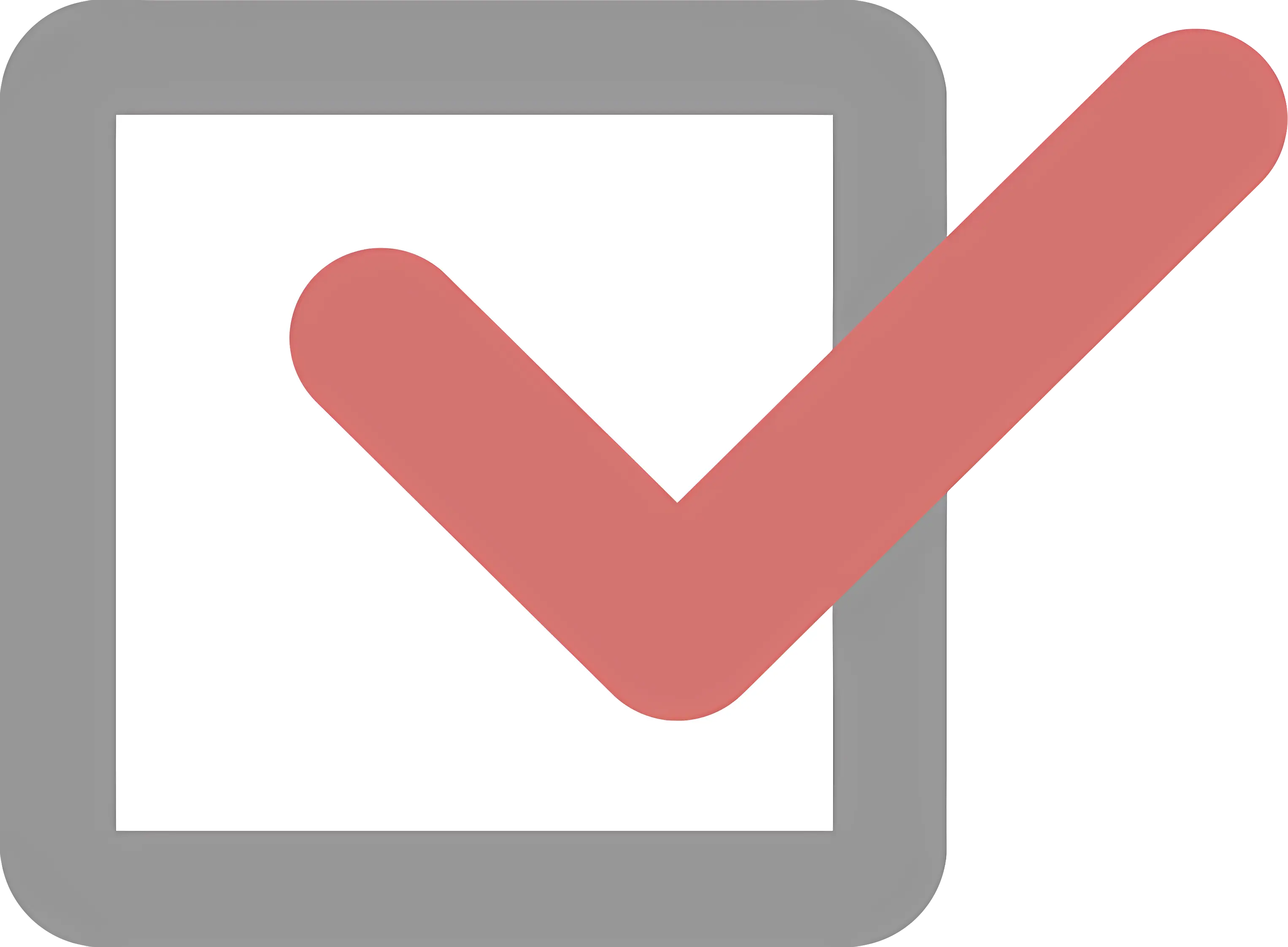 Checkbox with a Marked Tick for Completion