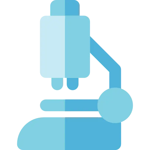 Blue Microscope for Scientific Research