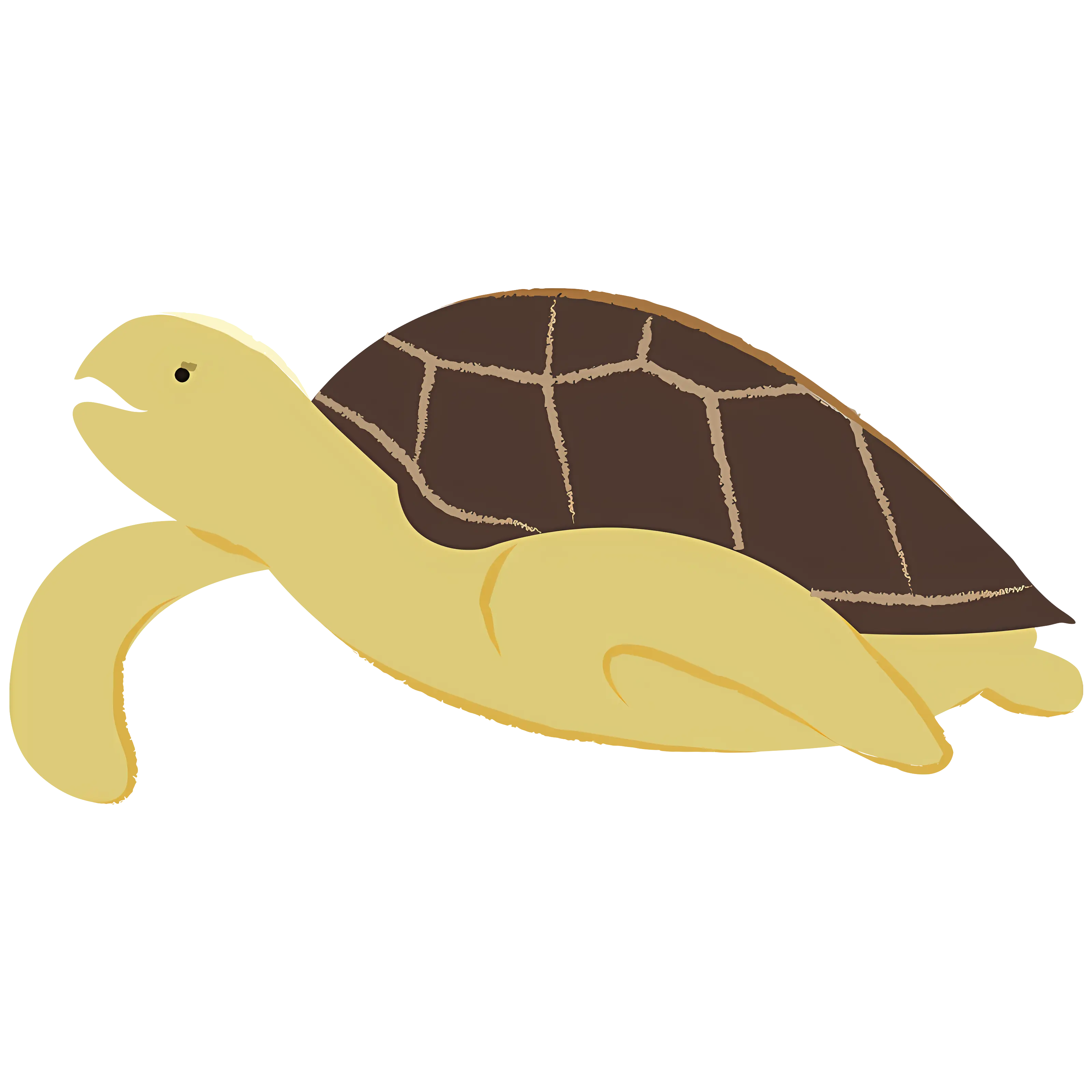 Sea Turtle Cartoon Illustration