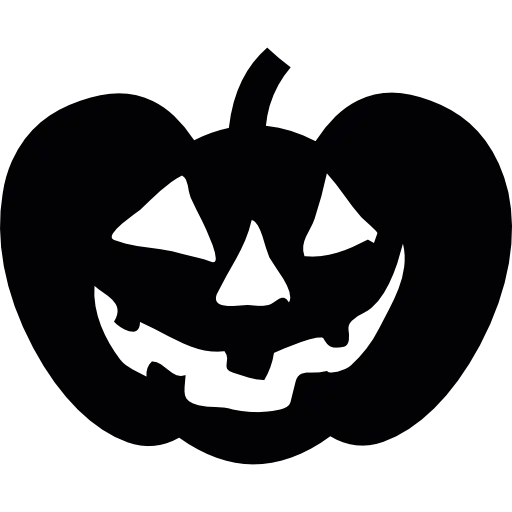 Halloween Pumpkin Silhouette Design