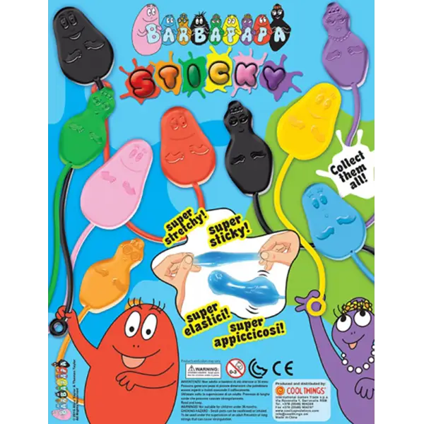 Colorful Barbapapa Sticky Toys